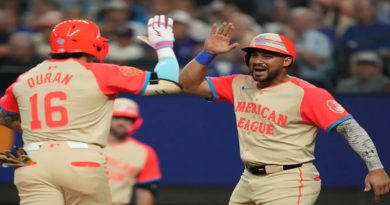 Liga Americana se impuso 5-3 al equipo de la Nacional