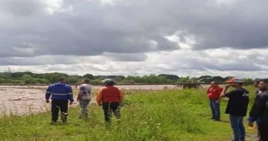 Reportan sectores afectados por el desbordamiento del río Guanare