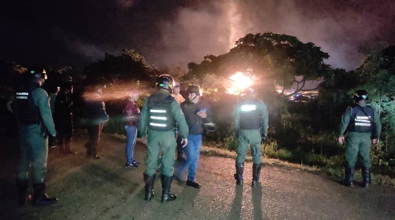 Registran explosión en tubería de gas en Anzoátegui