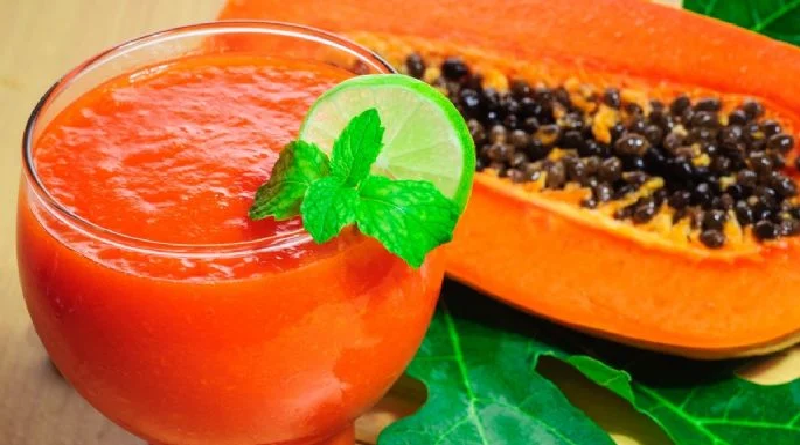 Jugo de lechosa con linaza ayuda a desinflamar el vientre