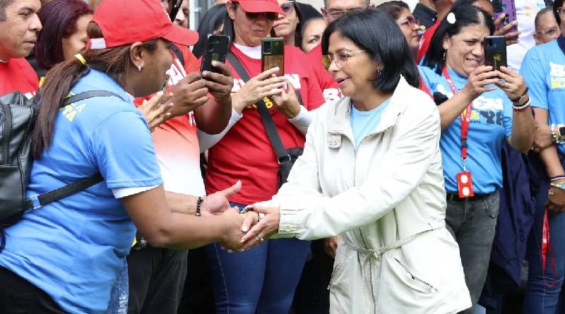 Vicepresidenta Rodríguez agradece al pueblo por su solidaridad