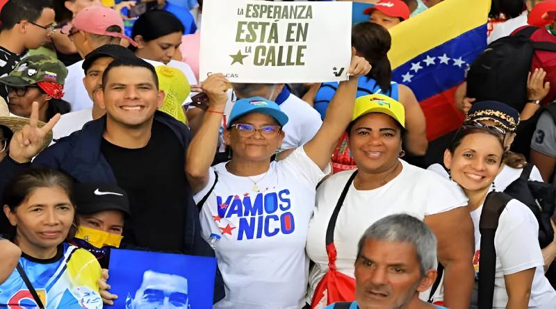Poder Popular se moviliza en respaldo a Nicolás Maduro en Santa Rosalía