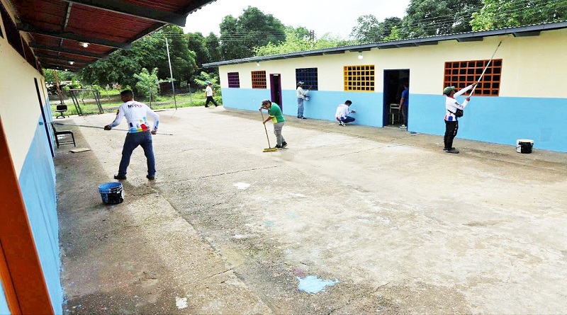 Reacondicionan Unidad Educativa Alí Primera en Monagas