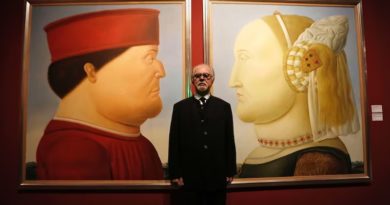 Obras del colombiano Fernando Botero son presentadas en Italia