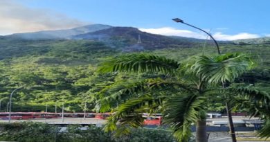 Sistema Nacional de Riesgo combatió incendio forestal en el Waraira Repano