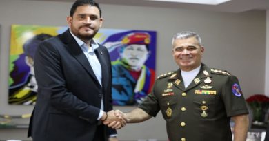Ministro de Defensa de Venezuela se reunió con su homólogo de Honduras