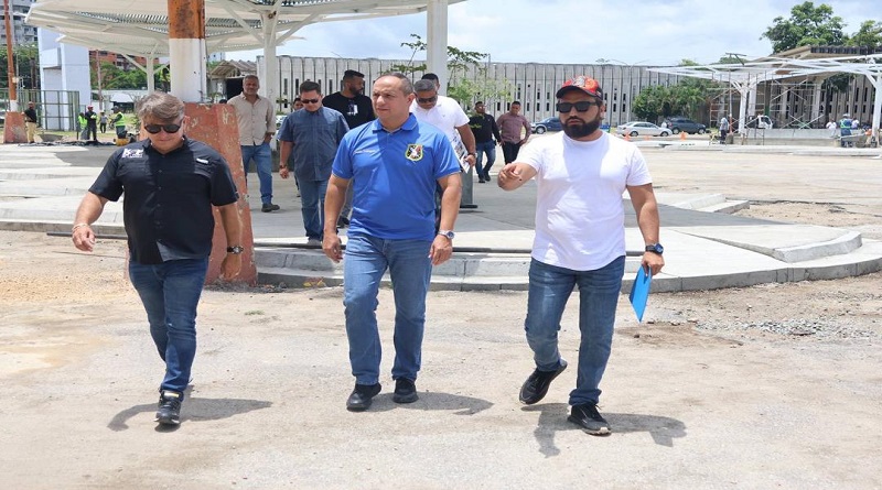 Supervisan nuevo Terminal de Oriente y operatividad de máquina recicladora de asfalto