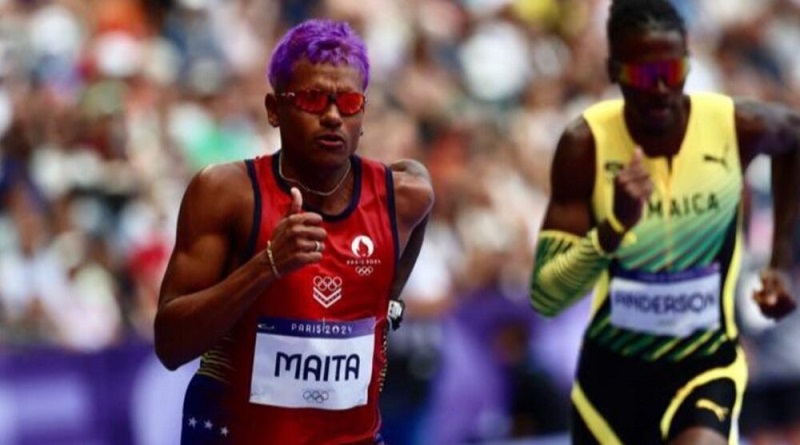 José Maita se fajó en la pista de los 800 metros en París