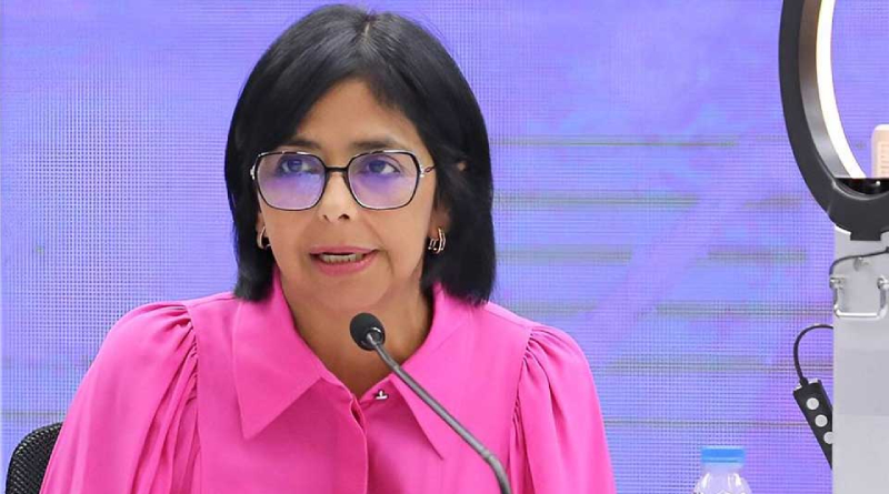 Vicepresidenta Rodríguez a Abinader: Póngase a derecho y paguele a Venezuela