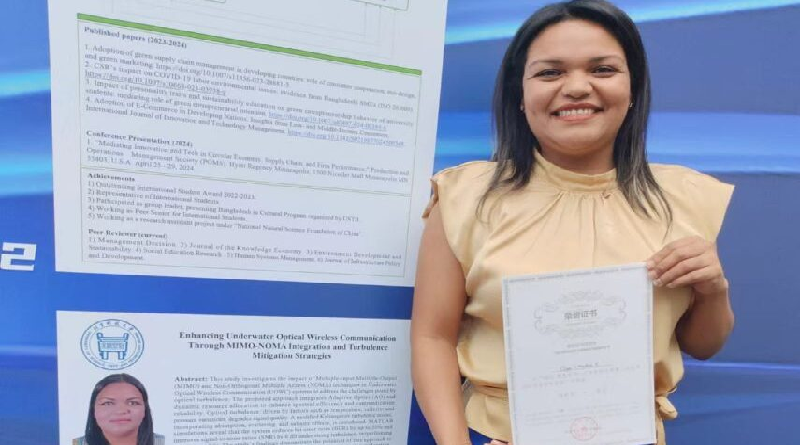 Venezolana gana en China Premio al Mejor Póster de Investigación Científica