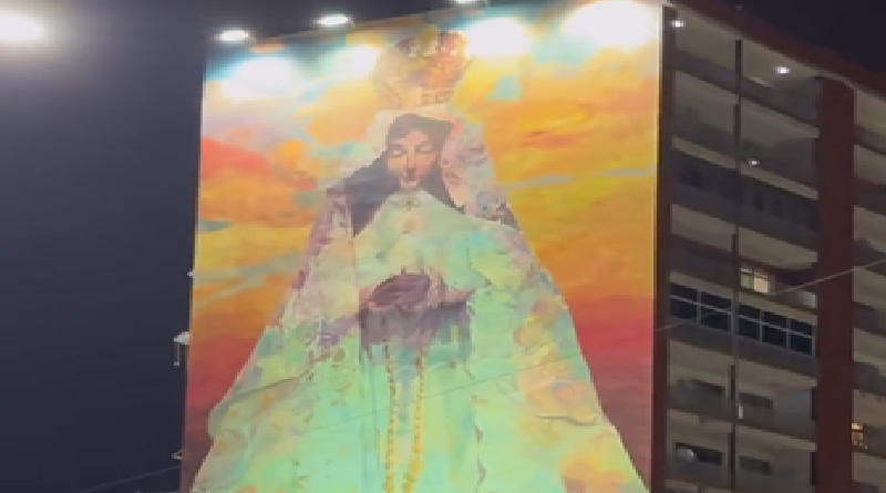 Mural religioso más alto de Venezuela está en el estado Anzoátegui