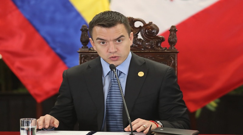 Daniel Noboa quiere permitir instalación de bases extranjeras en Ecuador