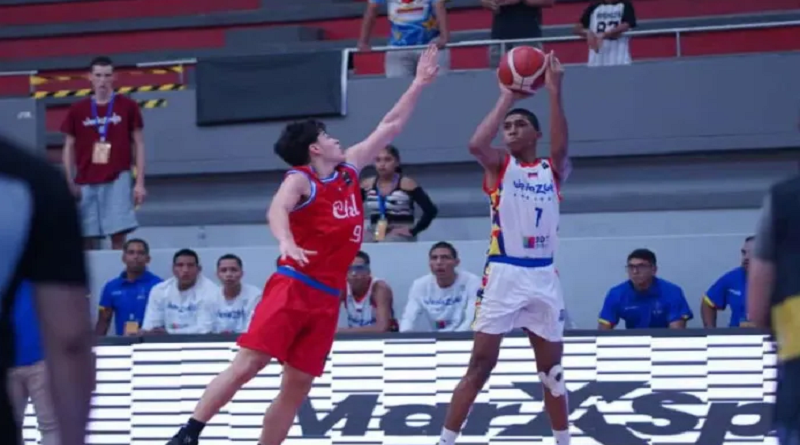 Venezuela U15 de Baloncesto avanza a semifinales tras vencer a Chile