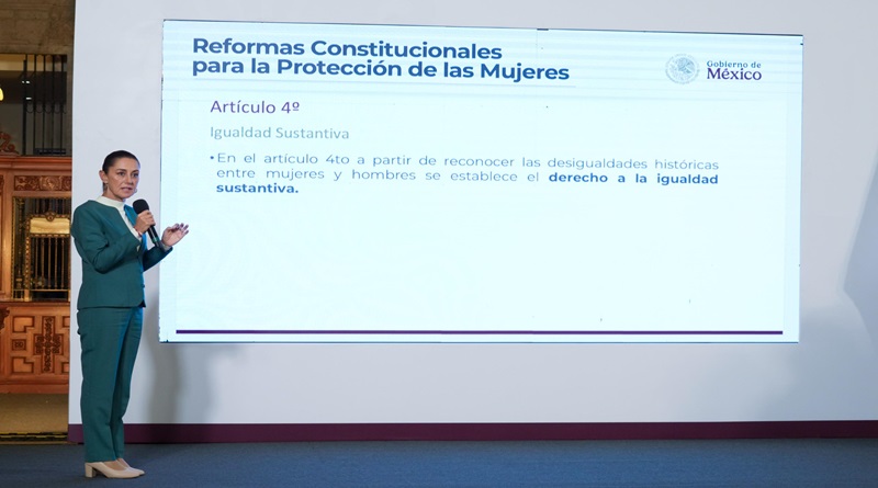 Sheinbaum present​ó reformas constitucionales a favor de las mujeres