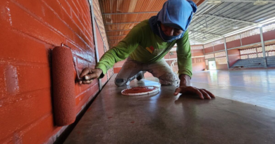 Avanzan rehabilitación del Gimnasio Cubierto Freddy “Bomba” Campos de Monagas