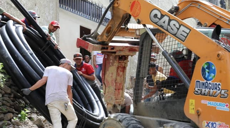 Instalada nueva red de distribución de agua para beneficiar a familias mirandinas