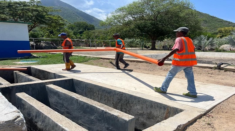 Planta de Tratamiento de Choroní presenta avance de ochenta por ciento