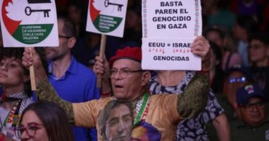 Pueblo venezolano marchará por el fin del genocidio en Palestina y el Líbano