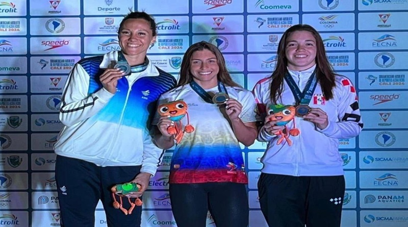 Venezuela conquista tercera posición en Suramericano de Natación en Cali
