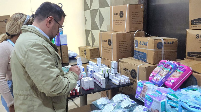 Cancillería acopia 10 toneladas de ayuda humanitaria para Líbano