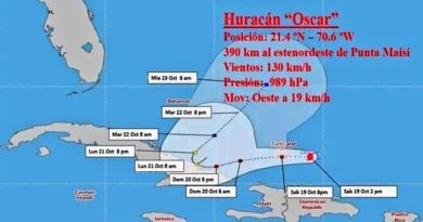 Oscar se convierte en décimo huracán de la temporada en el Caribe