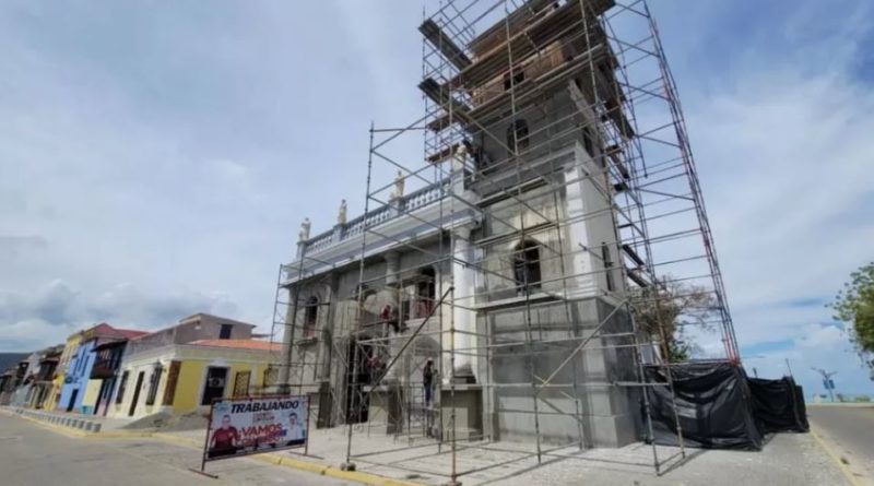 Avanza rehabilitación del templo Nuestra Señora de El Rosario en Puerto Cabello