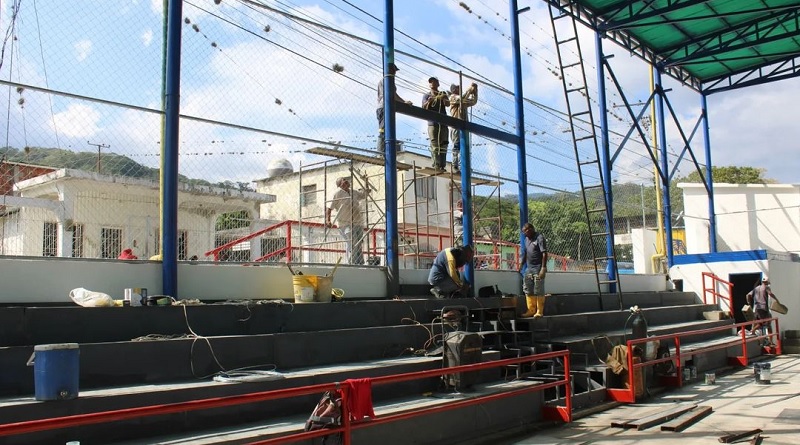 Registran avance del 95% la rehabilitación de cancha de Albarico en Yaracuy