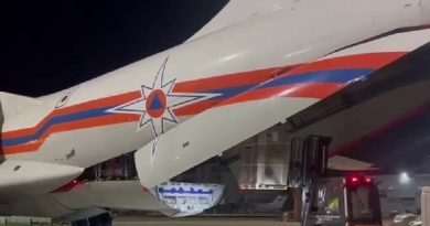 Rusia envía 33 toneladas de ayuda humanitaria al Líbano