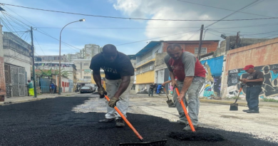 Escuadrón Caza Huecos ejecuta labores de mantenimiento en Vista Alegre