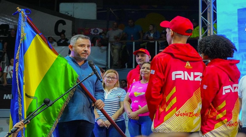 Abanderada delegación anzoatiguense para los Juegos Nacionales Oriente 2024