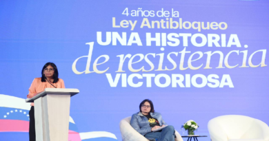 Delcy Rodríguez: Bloqueo criminal es la verdadera cara del fascismo