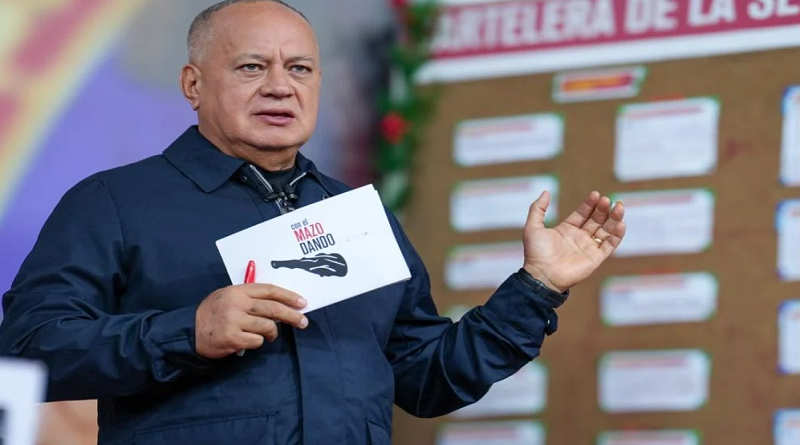 Diosdado Cabello denuncia movimientos ilegales de la Machado