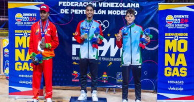 Caracas fue indetenible en el pentatlón de los Juegos Nacionales Oriente 2024