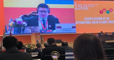 Venezuela participa en la Asamblea Alianza Solar Internacional en La India