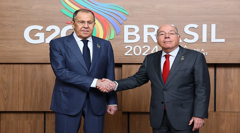 Canciller Lavrov dirigirá delegación de Rusia en cumbre G20 en Brasil