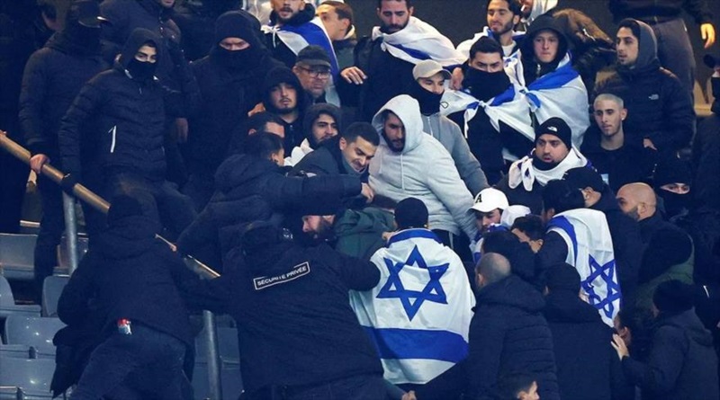 Fanáticos israelíes arremeten contra aficionados franceses en París