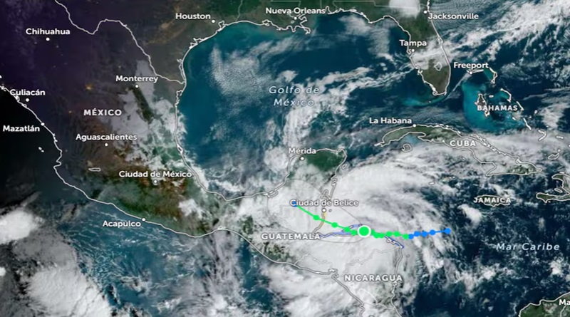 Tormenta Sara amenaza a Centroamérica