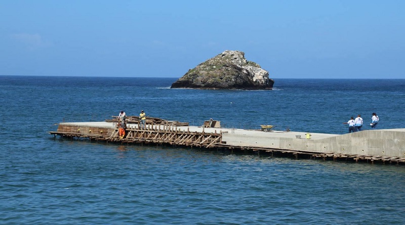 Construcción del muelle de Ocumare de la Costa tiene un avance del 95%