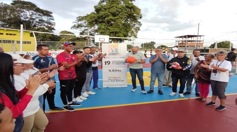 Entregan rehabilitada cancha de usos múltiples en comunidad Juventud de Yaracuy