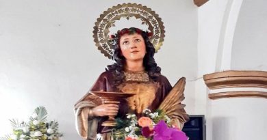 Fiestas en honor a la Patrona Santa Lucía inician este 6-D