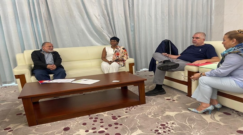 Defensor Alfredo Ruiz arribó a la República de Guinea Ecuatorial