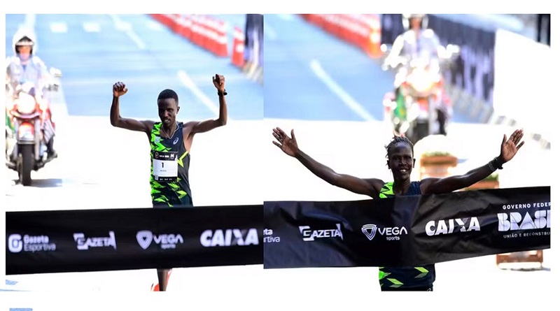 Fondistas kenianos dominan podio de carrera San Silvestre en Brasil