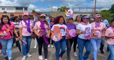 Despliegan mensaje de concientización contra violencia a la mujer en Monagas