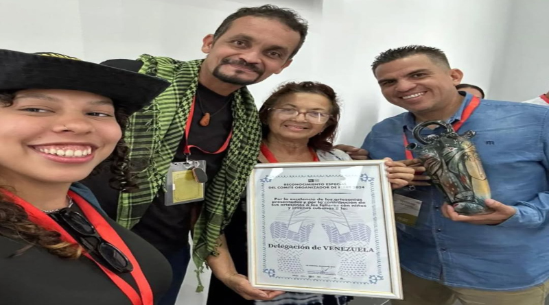 Reconocen a delegación venezolana presente en Feria Internacional de Artesanía