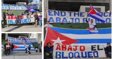 Manifestantes en Florida piden sacar a Cuba de lista terrorista de EE.UU.