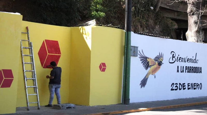 Embellecen corredor turístico de Monte Piedad en Caracas