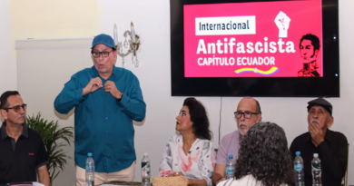 Internacional Antifascista ecuatoriana rechaza presencia de Edmundo González