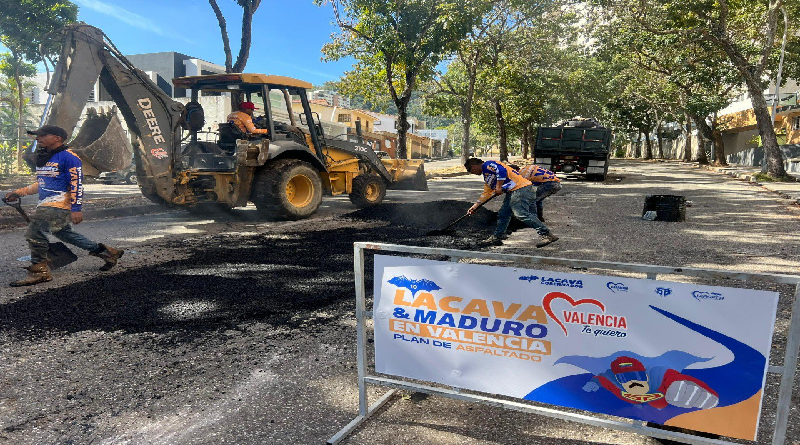 Inicia Plan especial de Asfaltado en valencia estado Carabobo