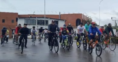 Monagas realizó Gran Bicicletada por la Paz y la Alegría
