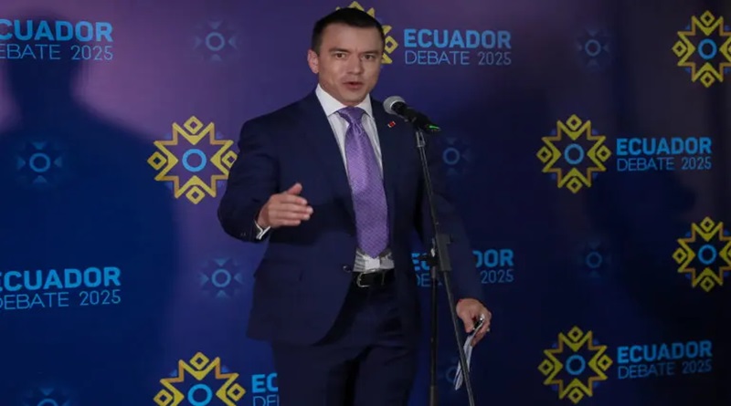 Noboa y González no coincidieron en debate presidencial en Ecuador